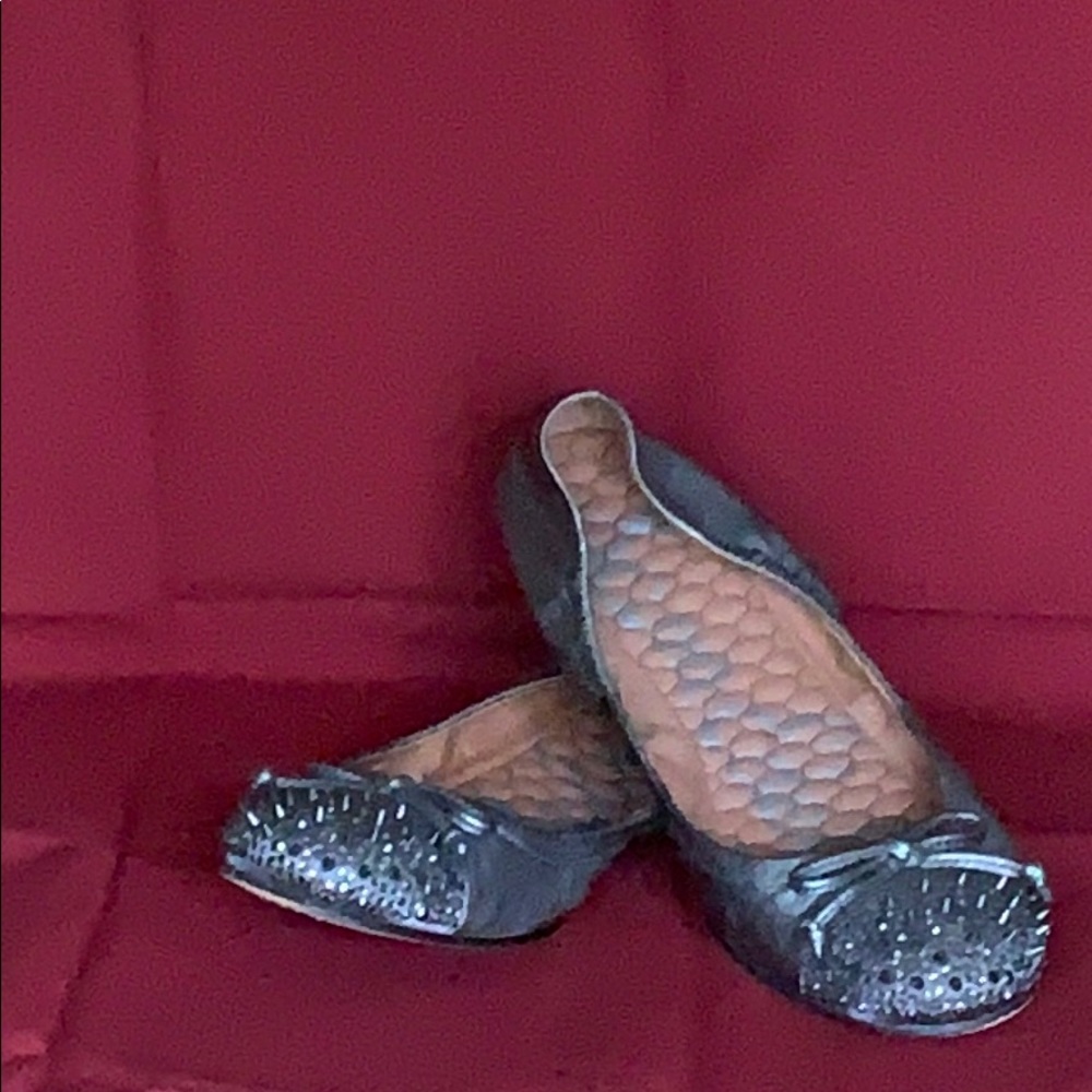 Sam Edelman silver ballet flats